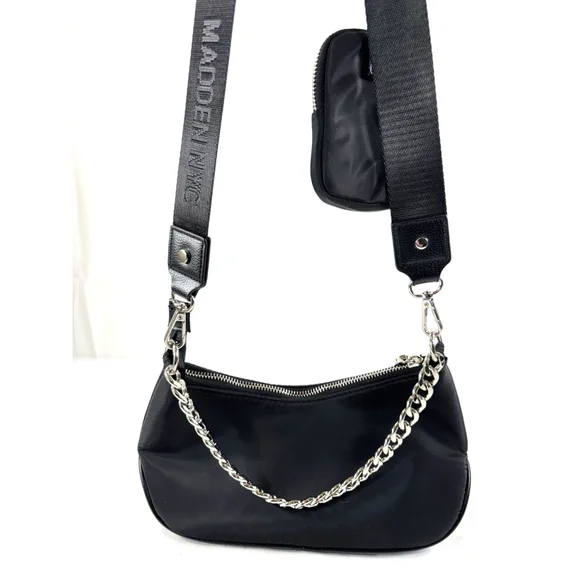 Steve Madden Bvital-S Crossbody bag nylon Black new - Picture 4 of 9